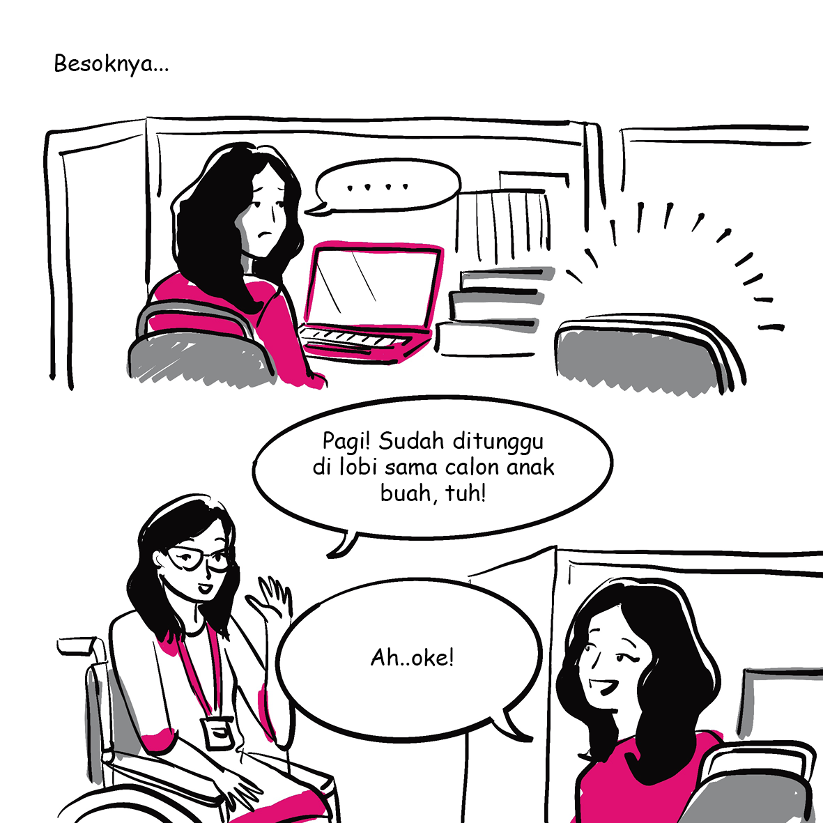 Komik Menyambut Hari Baru Di Tempat Kerja By Magdalene